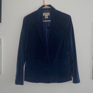 Vintage Stockton Navy Velvet Blazer Size 8